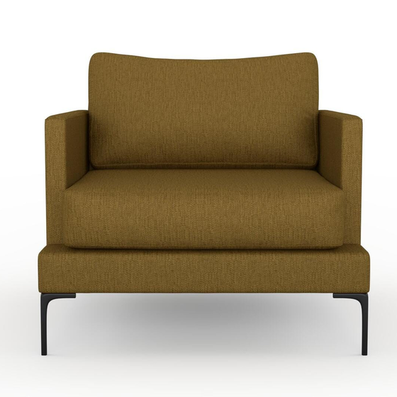Photo of the fabric Pandanus Ochre swatch by Mokum. Use for Upholstery. Style of Plain, Taffeta