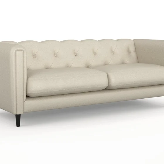 Photo of the fabric Delta Snowgum swatch by James Dunlop. Use for Upholstery, Accessory, Top of Bed. Style of Plain, Texture