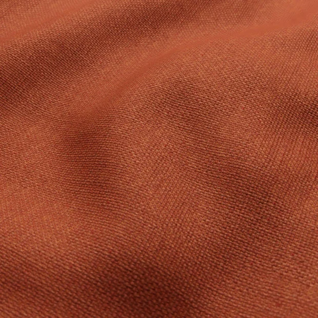 Photo of the fabric Rocco Pumpkin swatch by Zepel FibreGuard. Use for Upholstery, Accessory. Style of Plain, Texture