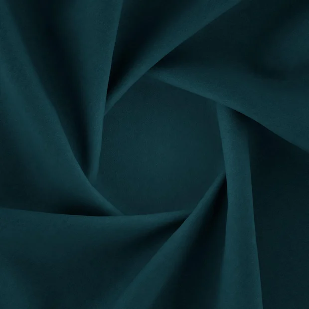 Photo of the fabric Lech Teal swatch by Zepel FibreGuard. Use for Curtains, Upholstery, Accessory, Top of Bed. Style of Plain, Velvet