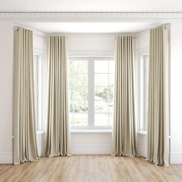 Photo of the fabric Tasman UC Wheat swatch by James Dunlop Essentials. Use for Curtains, Accessory. Style of Stripe