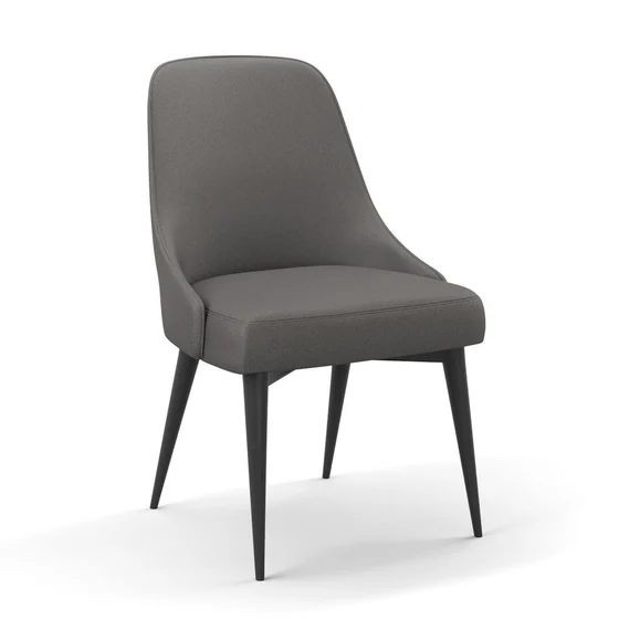 Photo of the fabric Noosa Charcoal swatch by James Dunlop. Use for Upholstery, Accessory. Style of Plain, Texture