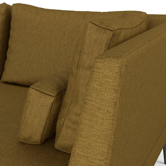 Photo of the fabric Pandanus Ochre swatch by Mokum. Use for Upholstery. Style of Plain, Taffeta