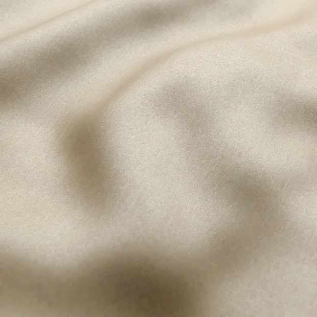 Photo of the fabric Mont Blanc Oatmeal swatch by Zepel. Use for Curtains, Upholstery, Accessory, Top of Bed. Style of Plain, Velvet