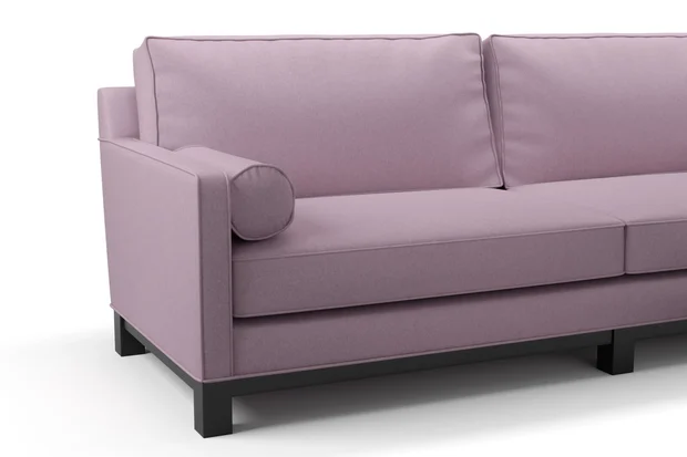Photo of the fabric Braveheart Hyacinth swatch by James Dunlop FibreGuard. Use for Upholstery, Accessory, Top of Bed. Style of Plain, Taffeta