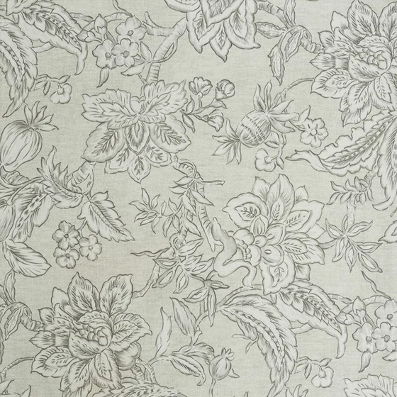 Photo of the fabric Hampton Home Dove swatch by Zepel. Use for Curtains, Upholstery Light Duty, Accessory. Style of Floral And Botannical, Print