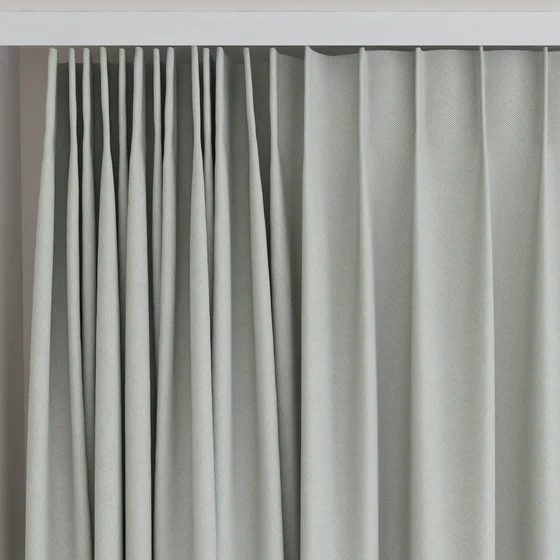 Photo of the fabric Oakley FR Sage swatch by James Dunlop. Use for Curtains. Style of Plain, Texture