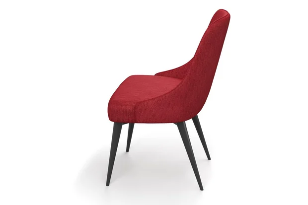 Photo of the fabric Trezor Rasberry swatch by James Dunlop FibreGuard. Use for Curtains, Upholstery, Accessory. Style of Chenille, Plain