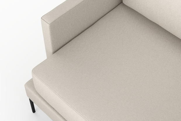 Photo of the fabric Epitome Eggshell swatch by Mokum. Use for Upholstery, Accessory. Style of Plain, Taffeta