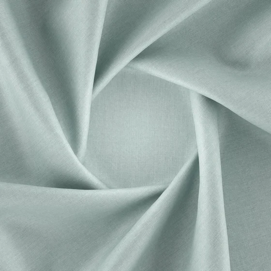 Photo of the fabric Kidglove Duckegg swatch by Zepel FibreGuard. Use for Curtains, Upholstery, Accessory, Top of Bed. Style of Plain, Taffeta