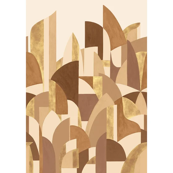 Photo of the fabric Pablo Panel 7488 7488 2650 swatch by Casamance. Use for Wall Covering, Wall Panel/Mural. Style of Coated Non-Woven, Geometric