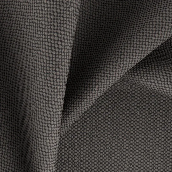 Photo of the fabric Bolt Charcoal swatch by Zepel FibreGuard. Use for Upholstery, Accessory. Style of Plain, Texture