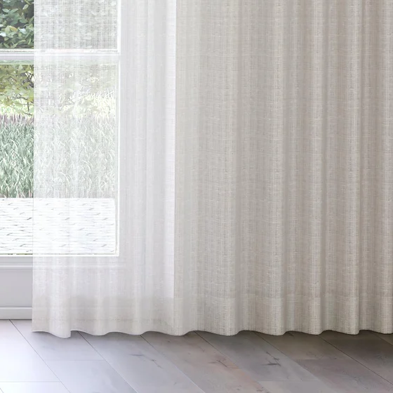 Photo of the fabric Scandinese Linen swatch by James Dunlop. Use for Sheer Curtains. Style of Plain, Sheer