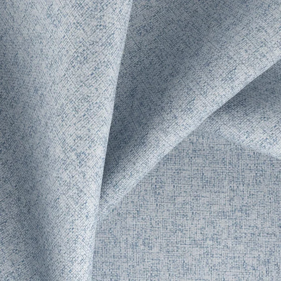 Photo of the fabric Liberate Sky swatch by FR-One. Use for Curtains, Upholstery, Accessory, Top of Bed. Style of Plain, Taffeta