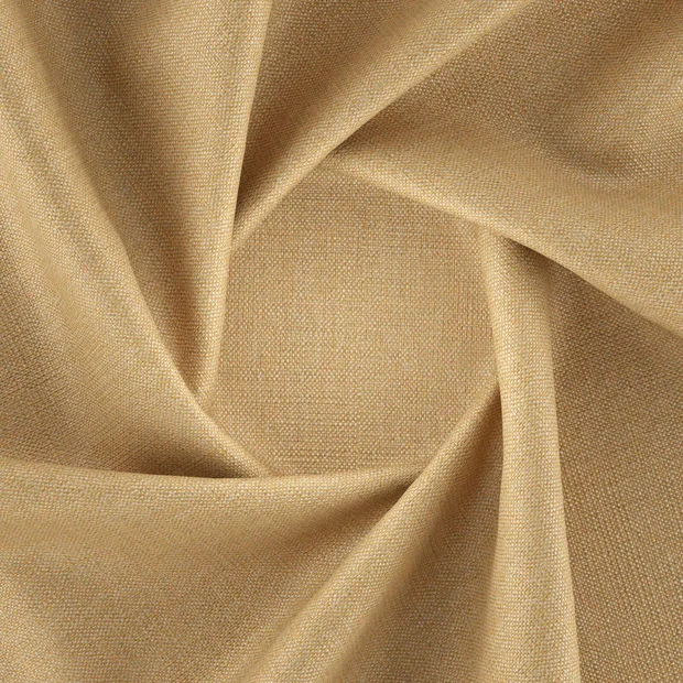 Photo of the fabric Gent Mandarin swatch by Zepel FibreGuard. Use for Curtains, Upholstery, Accessory, Top of Bed. Style of Plain, Texture