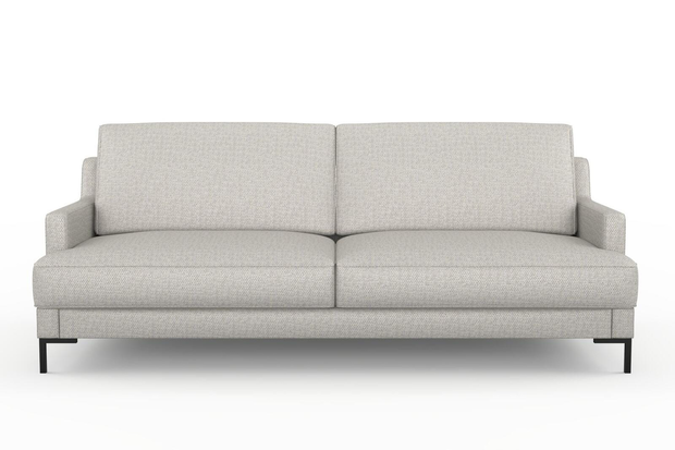 Photo of the fabric Strata Silver swatch by Mokum. Use for Upholstery, Accessory. Style of Plain, Texture