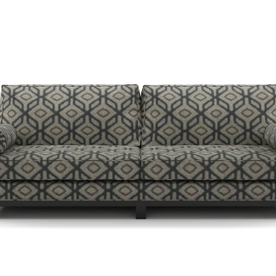 Photo of the fabric Enhance Ink swatch by James Dunlop. Use for Upholstery, Accessory. Style of Geometric, Print