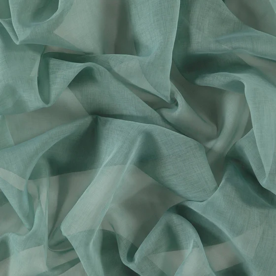 Photo of the fabric Upland Hydro swatch by Zepel. Use for Sheer Curtains. Style of Plain, Sheer