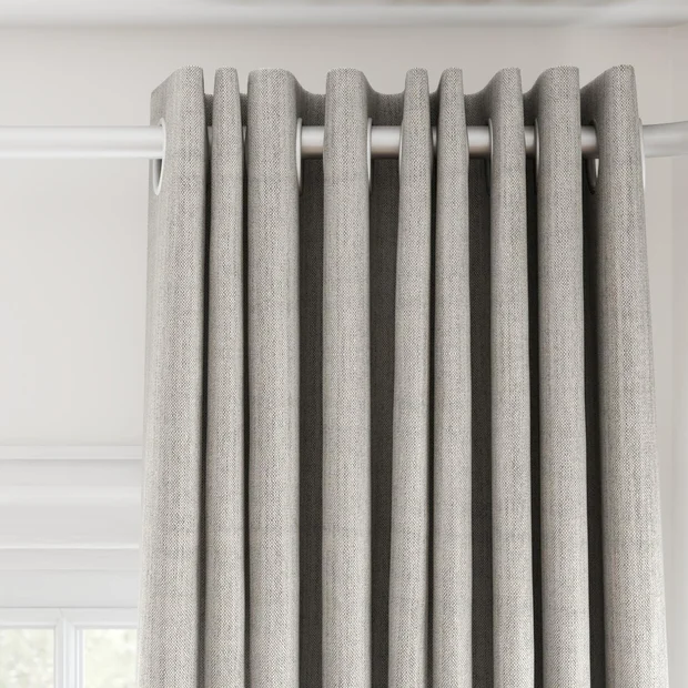 Photo of the fabric Chatham Pebble swatch by James Dunlop Essentials. Use for Curtains. Style of Plain, Texture
