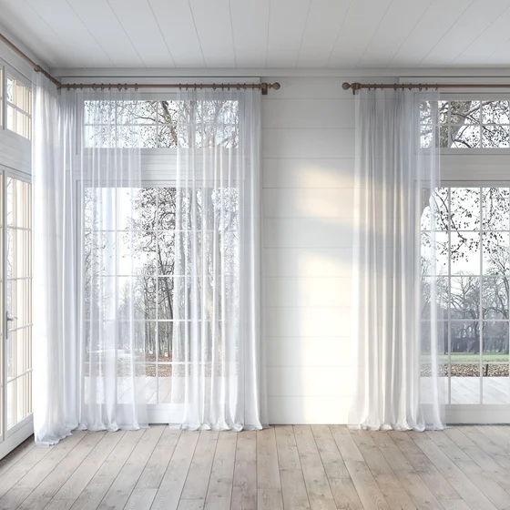 Photo of the fabric Seaview Silver Birch swatch by James Dunlop. Use for Sheer Curtains. Style of Plain, Sheer