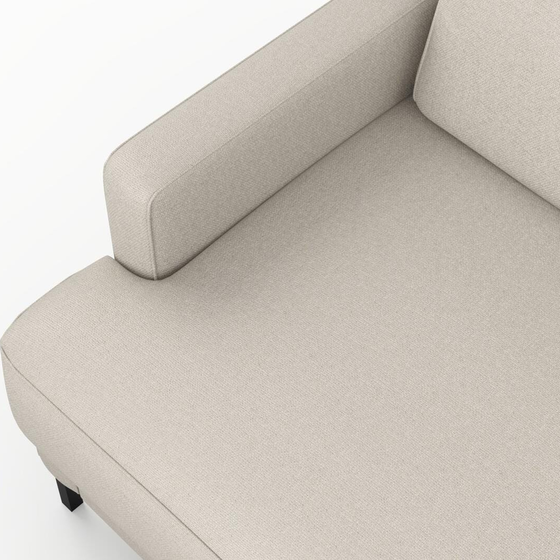 Photo of the fabric Epitome Eggshell swatch by Mokum. Use for Upholstery, Accessory. Style of Plain, Taffeta