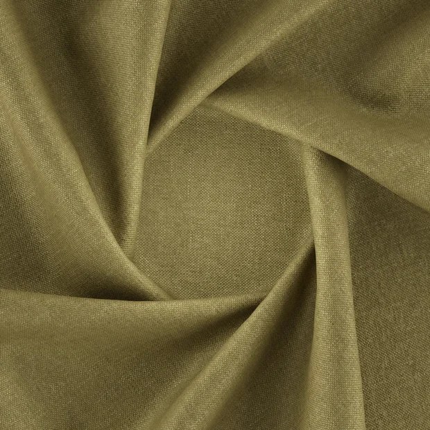 Photo of the fabric Perfecto Cypress swatch by Zepel FibreGuard. Use for Curtains, Upholstery, Accessory, Top of Bed. Style of Chenille, Plain