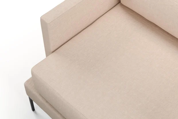 Photo of the fabric Obi Stonewash Peach swatch by Mokum. Use for Curtains, Upholstery Light Duty, Accessory, Top of Bed. Style of Plain, Texture