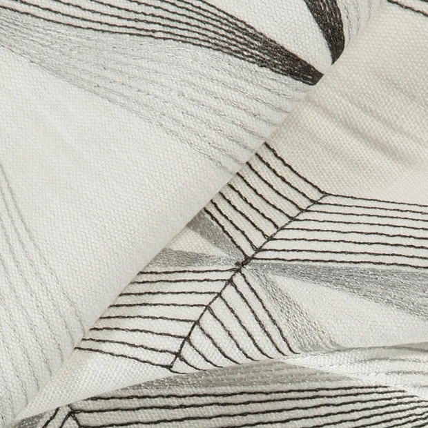 Photo of the fabric Diamante Ice swatch by Zepel. Use for Curtains, Accessory. Style of Embroidery, Geometric