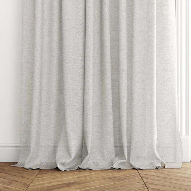 Photo of the fabric O'Keeffe Stone swatch by Mokum. Use for Sheer Curtains. Style of Plain, Sheer