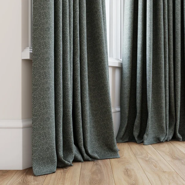 Photo of the fabric Laurel FR Blackout Storm swatch by James Dunlop Essentials. Use for Curtains. Style of Abstract