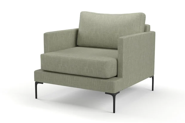 Photo of the fabric Sahel Kale swatch by Mokum. Use for Upholstery, Accessory. Style of Plain, Texture