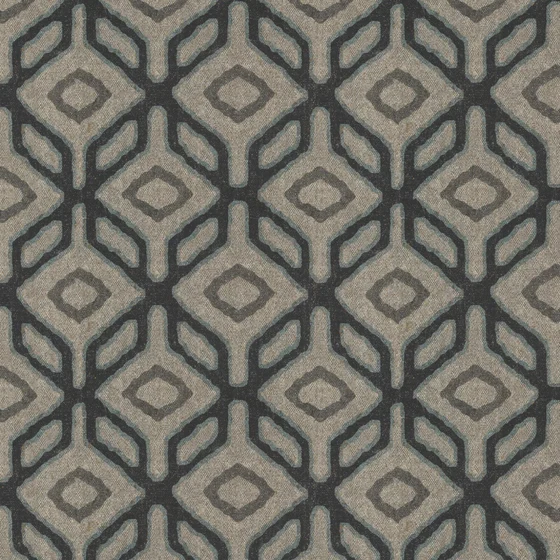Photo of the fabric Enhance Ink swatch by James Dunlop. Use for Upholstery, Accessory. Style of Geometric, Print