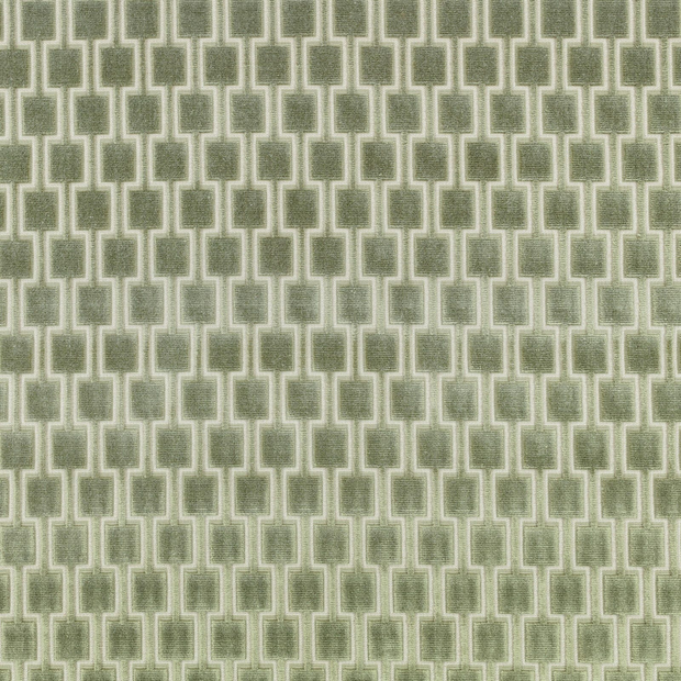 Photo of the fabric Bakerloo K5096 29 swatch by Kirkby Design. Use for Upholstery, Accessory. Style of Geometric, Velvet