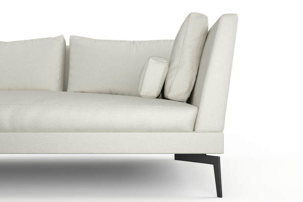 Photo of the fabric Epitome Chalk swatch by Mokum. Use for Upholstery, Accessory. Style of Plain, Taffeta