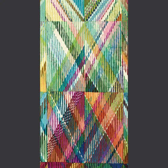 Photo of the fabric Tartan Style Panel 8489 8489 74 14 swatch by Casadeco. Use for Wall Covering, Wall Panel/Mural
