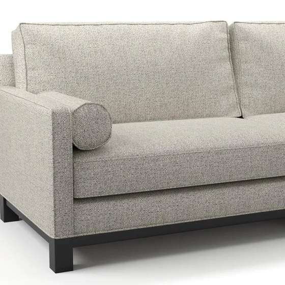 Photo of the fabric Entwine Volcanic swatch by James Dunlop. Use for Upholstery, Accessory. Style of Plain, Texture