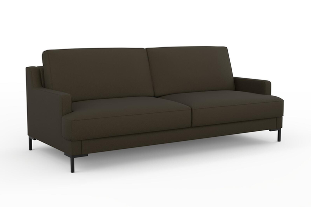 Photo of the fabric Epitome Moss swatch by Mokum. Use for Upholstery, Accessory. Style of Plain, Taffeta
