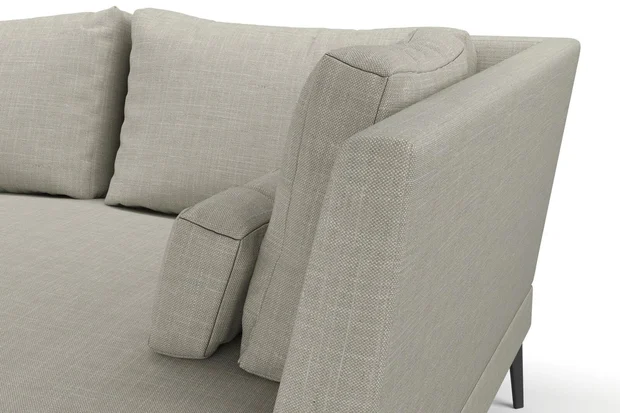 Photo of the fabric Ficus Dove Grey swatch by Mokum. Use for Upholstery, Accessory. Style of Plain, Texture