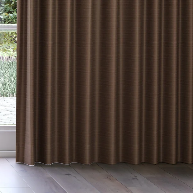 Photo of the fabric Luxe Bison swatch by James Dunlop Essentials. Use for Curtains, Accessory, Top of Bed. Style of Plain, Texture