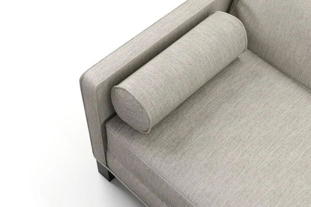 Photo of the fabric Trezor Fog swatch by James Dunlop FibreGuard. Use for Curtains, Upholstery, Accessory. Style of Chenille, Plain