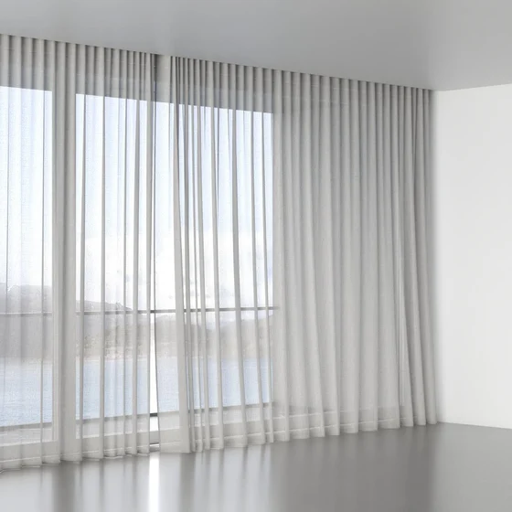 Photo of the fabric Illusion Frost swatch by James Dunlop. Use for Sheer Curtains. Style of Plain, Sheer