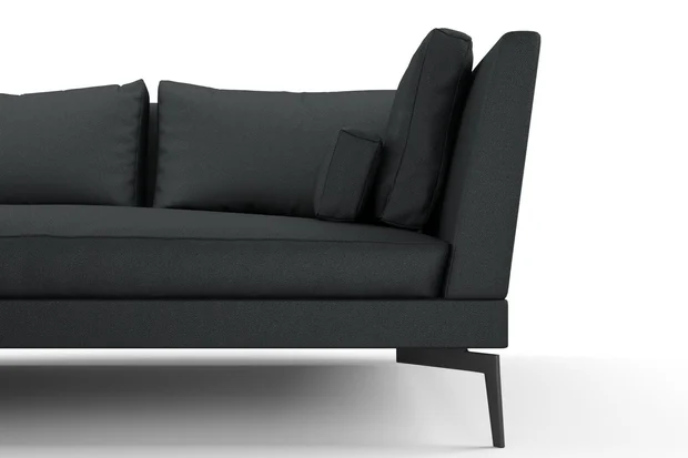 Photo of the fabric Pueblo Soot swatch by Mokum. Use for Upholstery, Accessory. Style of Plain, Texture