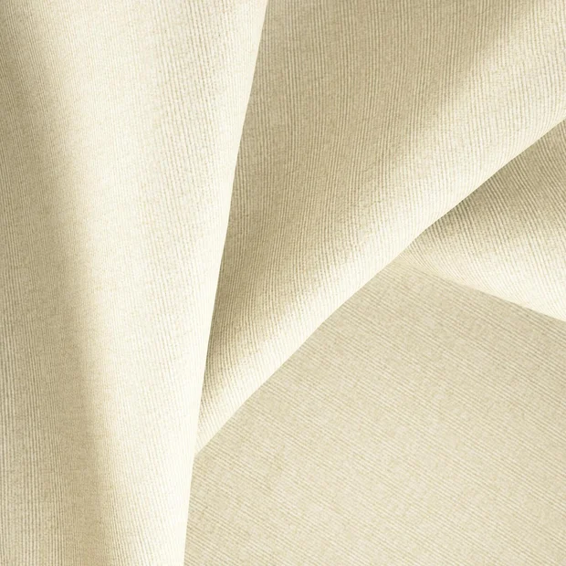 Photo of the fabric Restful Sand swatch by Zepel. Use for Curtains, Upholstery, Accessory, Top of Bed. Style of Plain, Velvet