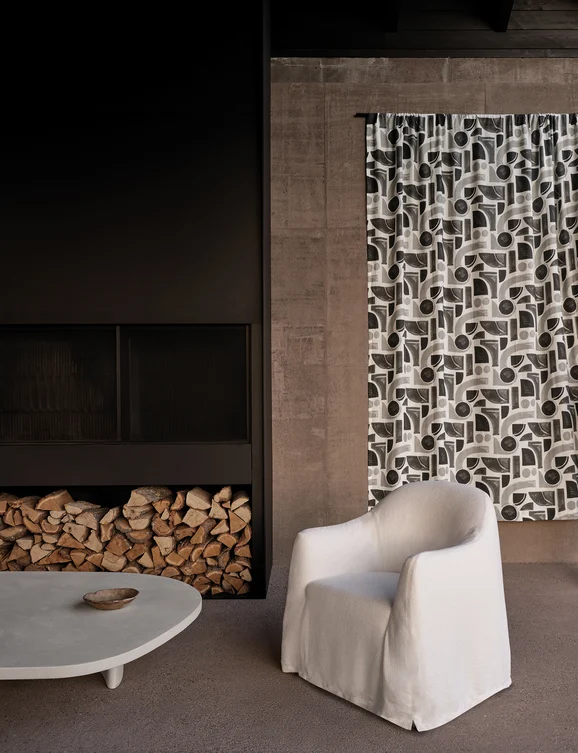 Photo of the fabric Twillogy Z690 01 in situ by Zinc. Use for Upholstery, Accessory. Style of Plain