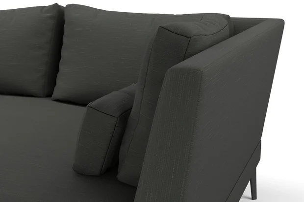 Photo of the fabric Ficus Soot swatch by Mokum. Use for Upholstery, Accessory. Style of Plain, Texture