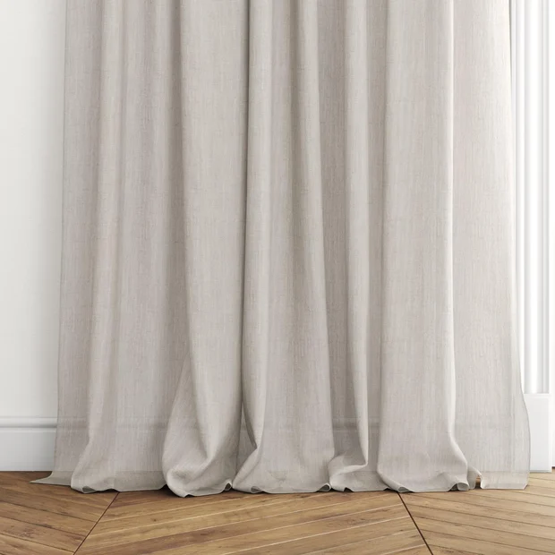 Photo of the fabric Illusion Linen swatch by James Dunlop. Use for Sheer Curtains. Style of Plain, Sheer