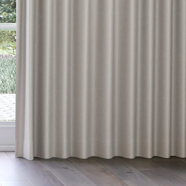 Photo of the fabric Silk Road Electric swatch by James Dunlop Essentials. Use for Curtains, Accessory. Style of Plain, Texture