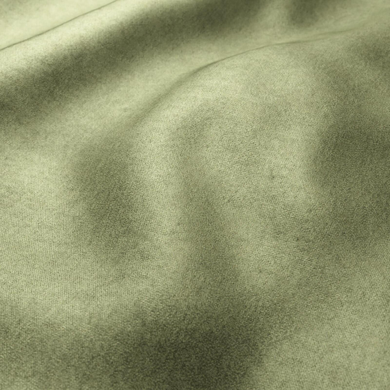 Photo of the fabric Platina Avocado swatch by Zepel. Use for Curtains, Upholstery, Accessory, Top of Bed. Style of Plain, Velvet