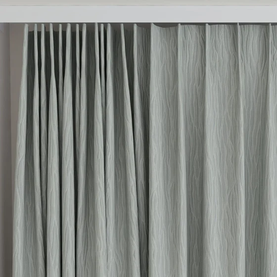 Photo of the fabric Sandrift Sage swatch by James Dunlop Essentials. Use for Curtains, Accessory. Style of Plain, Texture