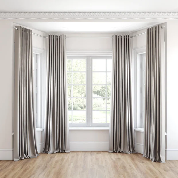 Photo of the fabric Stallion 2 Blackout Linen swatch by James Dunlop Essentials. Use for Curtains. Style of Plain, Texture